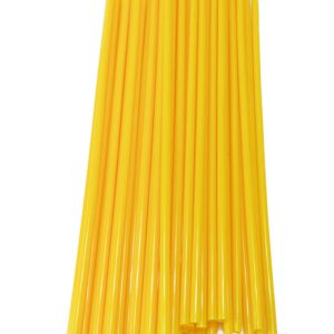 Spaken cover set geel 24cm (op maat knippen) 72 stuks