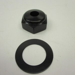 Balhoofd moer met gat voor ontluchtingsslang + ring Honda MT en MTX