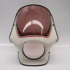 Koplampspoiler incl. bevestigingsbeugels wit NH-24 Honda MB50, MB80 (gebruikt, krasjes op oppervlakte)