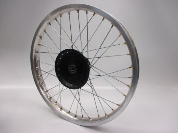 Aluminum front wheel newly built with A quality spokes and rims Honda MTX125R, MTX200R 1.60x21 (model with drum brake!)
