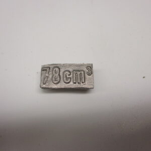 Cilinderinhoud plaatje van Chromo-Molybdeen ''78cm3'' om tussen de koelribben van uw 10-125cc cilinder te plaatsen (bevestig met metaal cement!)