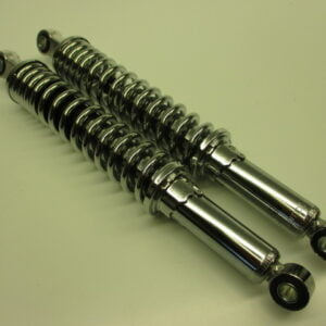 Jeu d'amortisseurs chrome 365mm (relève le véhicule d'environ 8 cm) Honda