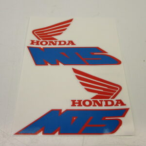 Juego de adhesivos para depósito Honda MT50 blanco modelo 1990-1992