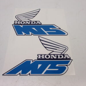 Juego de adhesivos para depósito Honda MT50 azul/blanco modelo 1990-1992