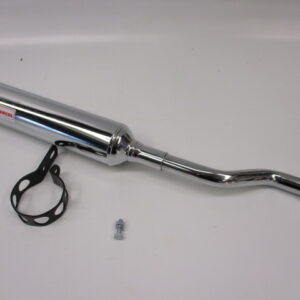 Silencer chrome round MT/MTX (with the MTX the silencer pipe must be extended!)