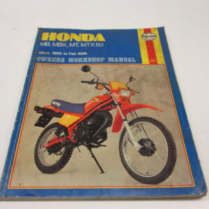 Workshop manual Haynes Honda MB50, MBX50, MT50, MTX50 language: English (red MT50 on cover)