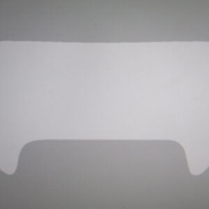 Autocollant tête de fourche blanc MTX50R modèle 84-92 rouge Honda