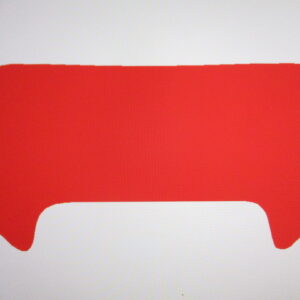 Autocollant tête de fourche rouge MTX50R modèle 84-92 blanc Honda