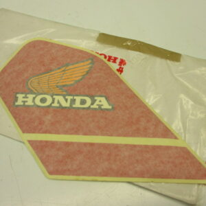 Autocollant de réservoir gauche Honda MTX50ot, MTX80ot blanc modèle NOS