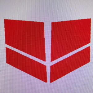 Autocollants de Caches latéraux ''stripes'' MTX50/80 modèle 82-86 NH-138 blanc Honda