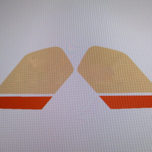 Tanksticker set MTX50/80 model 82-86 R-110 rood