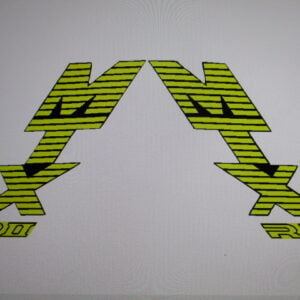 Tank decal set MTX80R2 model 87-92 NH-1 black Honda