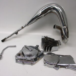 Juego de motor cromado para Honda MTX80 HD06 (usado brevemente, cromado en Tolenaar en Rotterdam, ¡de primera calidad!)