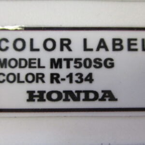 Fargetikett R-134 rød MT50 modell 86-87