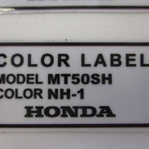 Fargetikett NH-1 svart MT50 modell 88-89
