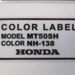 Fargetikett NH-138 hvit MT50 modell 88-89