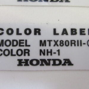 Farbetikett NH-1 schwarz MTX80R2