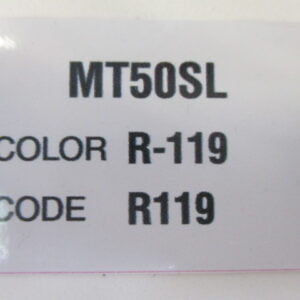 Fargetikett R-119 rød MT50 modell 90-92