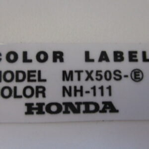 Color label NH-111 white MTX50