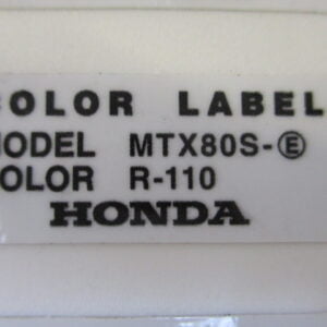 Fargemerket R-110 rød MTX 80