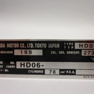 NIV aluminium MTX80 HD06