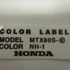 Fargetikett NH-1 svart MTX80