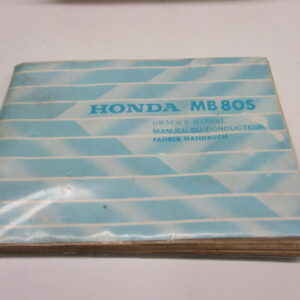 Instructieboek Honda MB80S HC01 (met veel technische informatie en een elektrisch schema) taal: Engels, Frans, Duits