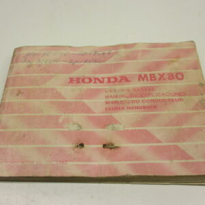 Instructieboek Honda MBX80 HC04 (met veel technische informatie en een elektrisch schema) taal: Engels, Frans, Duits, Spaans conditie 2