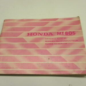 Instructieboek Honda MT80S HD02 (met veel technische informatie en een elektrisch schema) taal: Engels, Frans, Duits