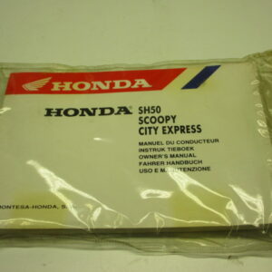 Instructieboek Honda SH50 Scoopy (met veel technische informatie) taal: Engels, Frans, Duits Nederlands, Spaans