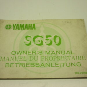Instructieboek Yamaha SG50 Sting (met veel technische informatie) taal: Engels, Frans, Duits