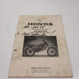 Onderdelen en prijslijst 50-100cc Honda MB, MBX, MT, MTX (Nederlands 1984)