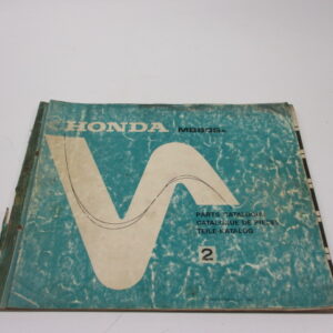 Onderdelenboek met tekeningen en onderdeelnummers Honda MB80 taal: Engels, Frans, Duits (minder goede staat)