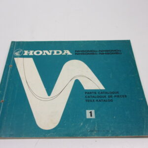 Onderdelenboek met tekeningen en onderdeelnummers Honda NH50, NH80 Lead taal: Engels, Frans, Duits