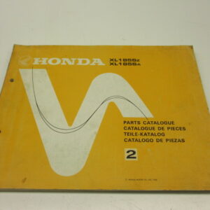 Onderdelenboek met tekeningen en onderdeelnummers Honda XL185 SA taal: Engels, Frans, Duits, Spaans