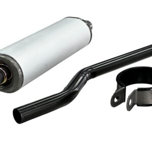 Endelyddemper aluminium oval MTX (forleng røret eller bruk slange 22mm)