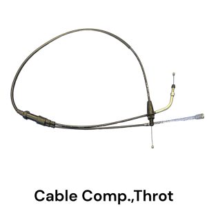 Kabel compartiment, gashendel