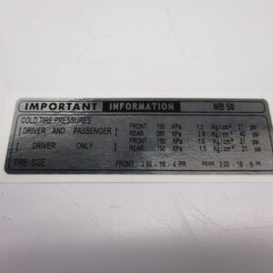 Autocollant garde chaine Honda MB