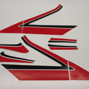 Jeu d'autocollants Honda MB50 blanc/rouge 86-92