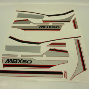 Sticker set Honda MBX50 for the red model 1983-1984 (Top quality real screen printing and not a cheap print!)