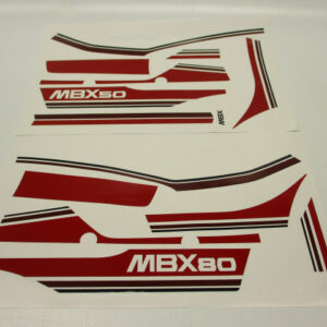 Sticker set Honda MBX80 voor het witte model 1983-1984 (Topkwaliteit echte zeefdruk en geen goedkope print!)