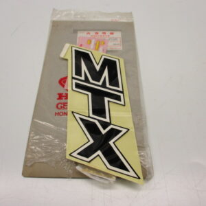 Sticker tank links zwarte MTX80R NOS