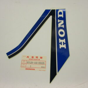 Sticker tank rechts  Honda MB50 wit/blauw 1986-1992 NOS