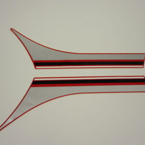 Autocollants spoiler moteur Honda MBX80, MBX50 R-110 rouge modèle 1983-1984