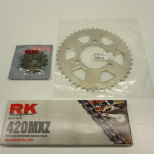 Pignons + chaîne qualité A MTX80 15-42