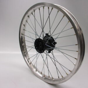 Voorwiel aluminium nieuw opgebouwd met A kwaliteit spaken en velgen Honda MTX125R, MTX200R 1.60x21 (model met schijfrem!)
