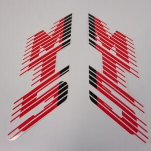 Kit autocollant réservoir MT modèle 88-89 NH-138 blanc Honda