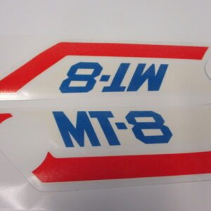 Seitendeckel Aufklebersatz MT-8 für Modell PB-109 blau Honda