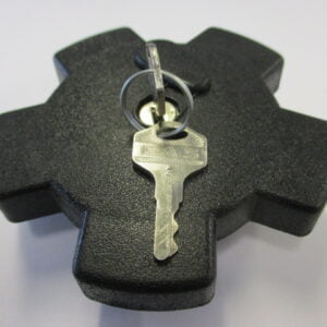 Tank cap black with lock MB/MT Honda