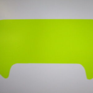 Autocollant tête de fourche jaune MT pour modèle 88-89 noir